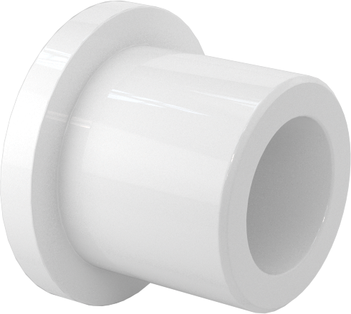 Neme Dayanıklı Kuru Çalışan Flanşlı Kovanlı Rulman, Asetal, 1/4" Mil Çapı için, 3/8" Uzunluk, -20° ila 180°F