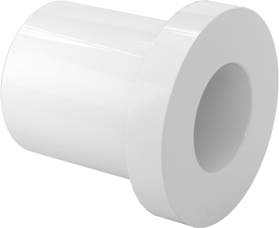 Neme Dayanıklı Kuru Çalışan Flanşlı Kovanlı Rulman, Asetal, 1/4" Mil Çapı için, 1/2" Uzunluk, 1/2" Flanş Dış Çapı
