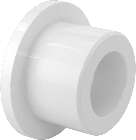 Neme Dayanıklı Kuru Çalışan Flanşlı Kovanlı Rulman, Asetal, 5/16" Mil Çapı için, 1/2" Muhafaza İç Çapı, 3/8" Uzunluk