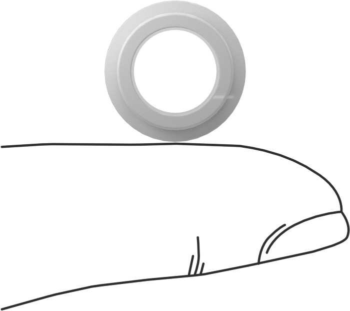 Neme Dayanıklı Kuru Çalışan Flanşlı Kovanlı Rulman, Asetal, 3/8" Mil Çapı, 3/8" Uzunluk, 1/8" Flanş Kalınlığı
