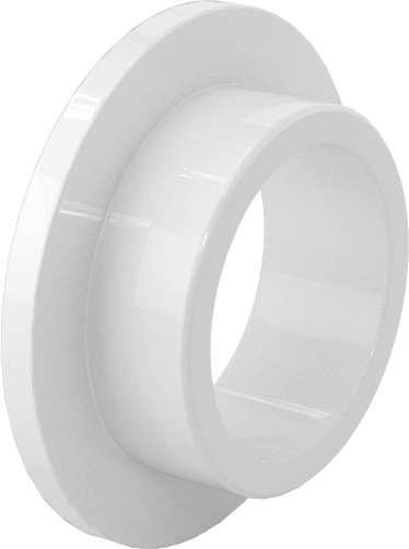 Neme Dayanıklı Kuru Çalışan Flanşlı Kovanlı Rulman, Asetal, 1/2" Mil Çapı için, 1/4" Uzunluk, 7/8" Flanş Dış Çap