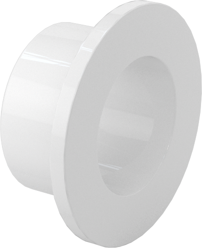 Neme Dayanıklı Kuru Çalışan Flanşlı Kovanlı Rulman, Asetal, 1/2" Mil Çapı için, 3/8" Uzunluk, 7/8" Flanş Dış Çap