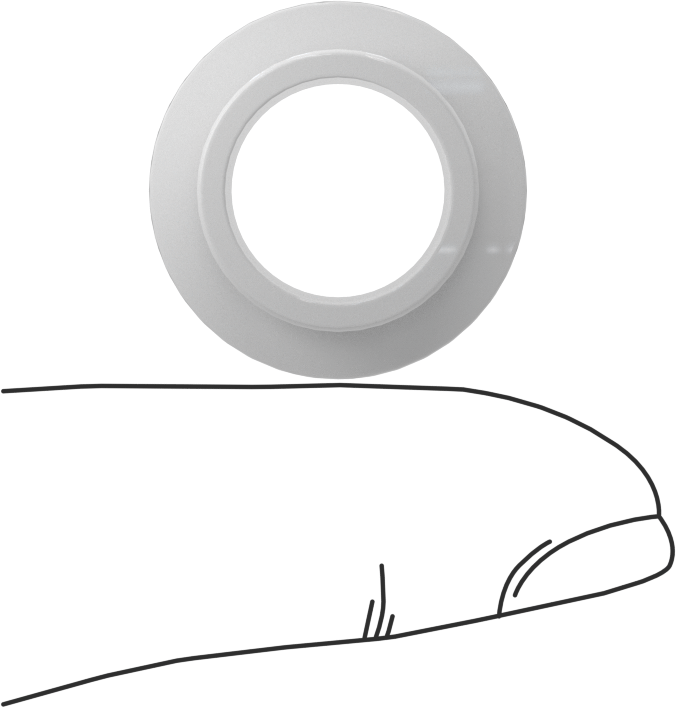 Neme Dayanıklı Kuru Çalışan Flanşlı Kovanlı Rulman, Asetal, 1/2" Mil Çapı için, 3/8" Uzunluk, 7/8" Flanş Dış Çap
