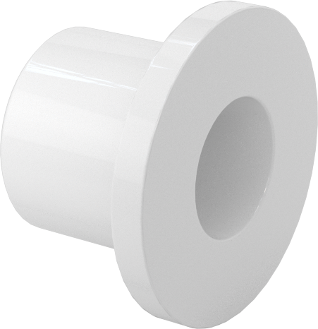 Neme Dayanıklı Kuru Çalışan Flanşlı Kovanlı Rulman, Asetal, 1/4" Mil Çapı için, 3/8" Uzunluk, 9/16" Flanş Dış Çapı