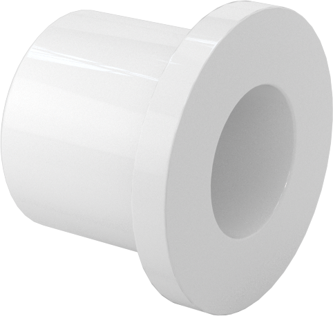 Neme Dayanıklı Kuru Çalışan Flanşlı Kovanlı Rulman, Asetal, 1/4" Mil Çapı için, 3/8" Uzunluk, -40° ila 180°F