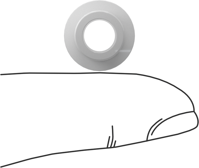 Neme Dayanıklı Kuru Çalışan Flanşlı Kovanlı Rulman, Asetal, 1/4" Mil Çapı için, 1/2" Uzunluk, 9/16" Flanş Dış Çapı