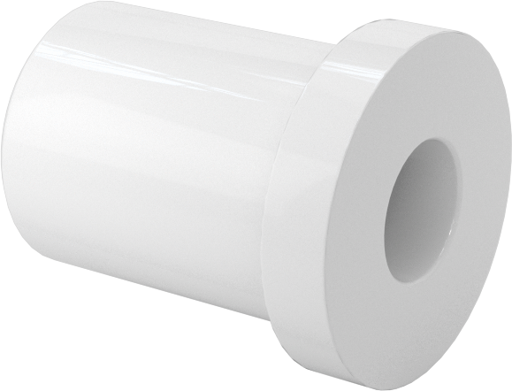 Neme Dayanıklı Kuru Çalışan Flanşlı Kovanlı Rulman, Asetal, 1/8" Mil Çapı için, 3/8" Uzunluk, 5/16" Flanş Dış Çapı
