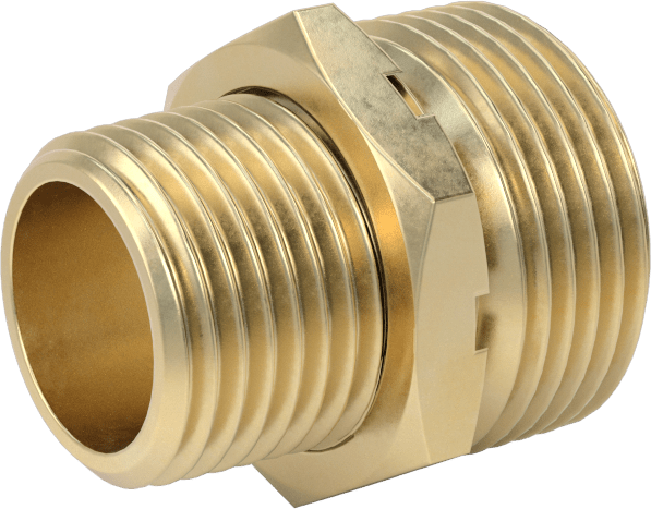 İçme Suyu için Pirinç Bahçe Hortumu Bağlantısı, Düz Adaptör, 3/4 GHT Erkek x 1/2 NPT Erkek