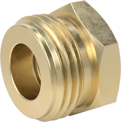 İçme Suyu için Pirinç Bahçe Hortumu Bağlantısı, Burç Adaptörü, 3/4 GHT Erkek x 3/8 NPT Dişi