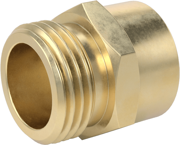 İçme Suyu için Pirinç Bahçe Hortumu Bağlantısı, Burç Adaptörü, 3/4 GHT Erkek x 3/4 NPT Dişi