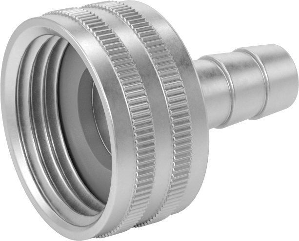 İçme Suyu için Pirinç Bahçe Hortumu Bağlantısı, Düz Adaptör, 3/8" Hortum İç Çapı x 3/4 GHT Dişi için
