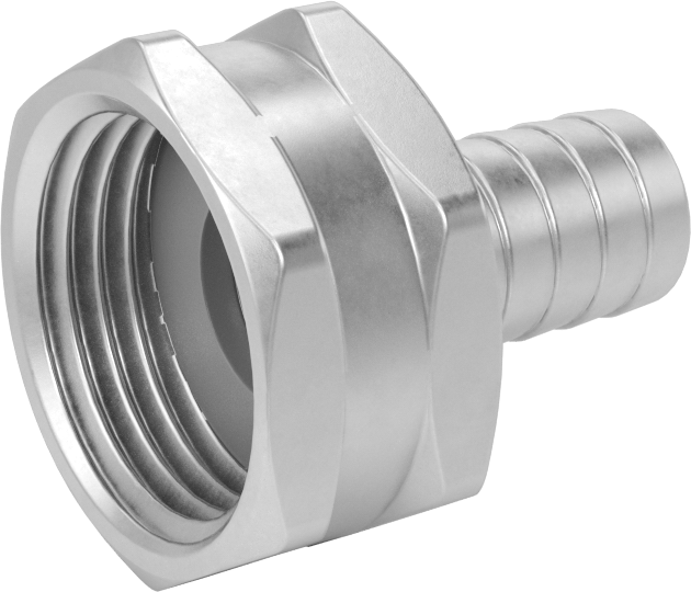 İçme Suyu için Pirinç Bahçe Hortumu Bağlantısı, Düz Adaptör, 1/2" Hortum İç Çapı x 3/4 GHT Dişi için