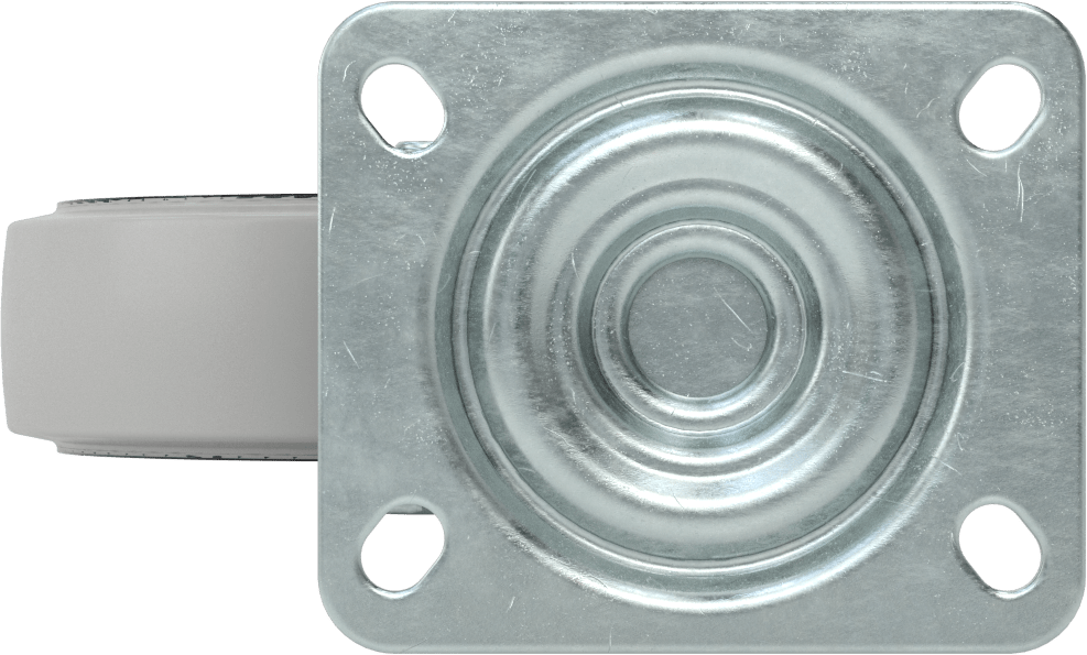 Easy-Roll Tekerlek, Gri Lastik Tekerlek, Döner, 5" Çap Tekerlek