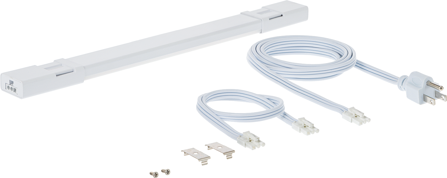 Dolap Altı Şerit Işık, Bağlantı Elemanı Montajlı, 14-1/2" Toplam Uzunluk, 900 Lumens