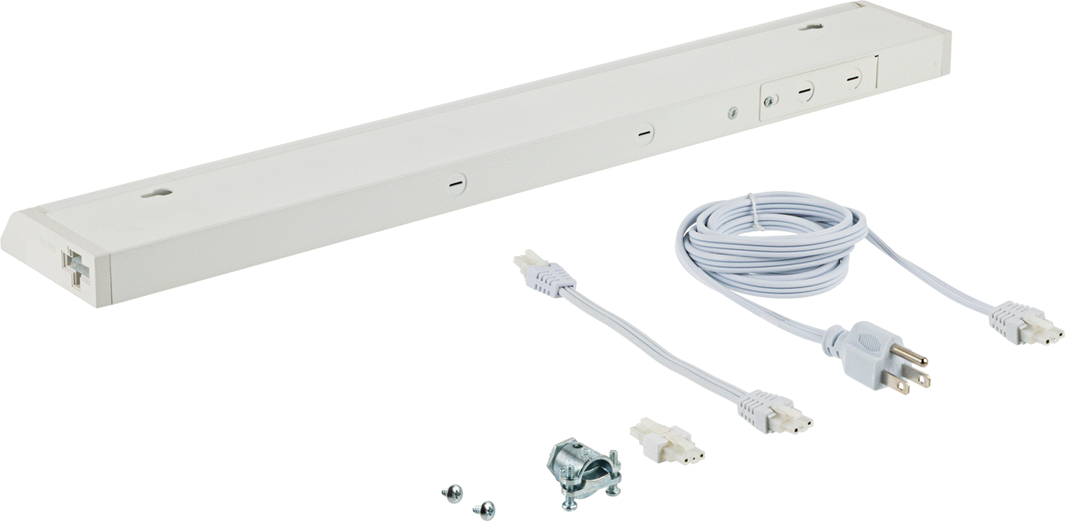 Dolap Altı Şerit Işık, Bağlantı Elemanı Montajlı, 22" Toplam Uzunluk, 805 Lumens