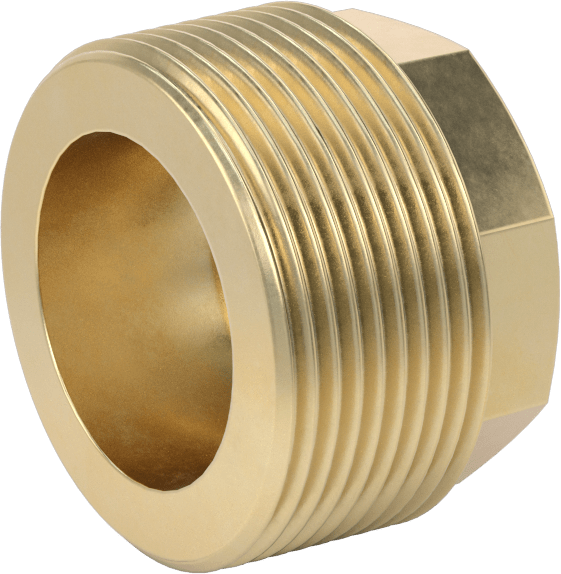 Sızdırmazlık Maddeli Düşük Basınçlı Pirinç Boru Bağlantı Elemanı, Burç Adaptörü, 1-1/2 NPT Erkek x 3/4 NPT Dişi
