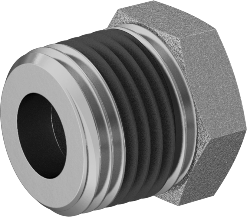 Sızdırmazlık Maddeli Düşük Basınçlı Pirinç Boru Bağlantı Elemanı, Burç Adaptörü, 3/8 NPT Erkek x 1/8 NPT Dişi