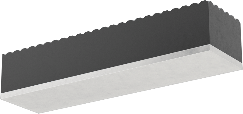 Bend-and-Stay Kaymaz Tampon, İnce Çapraz, Yapışkan arka yüz, 2-1/2" Uzunluk, 1/2" Yükseklik