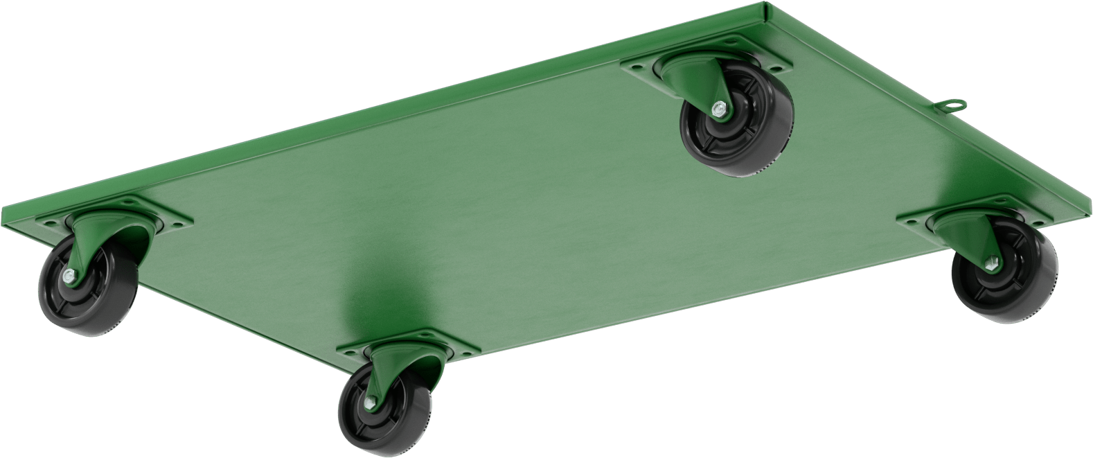 Katı Platformlu Çelik Taşıma Arabası, 1600 lbs. Kapasite, 36 inç Uzunluk x 24 inç Genişlik x 5-1/8 inç Yükseklik Platform