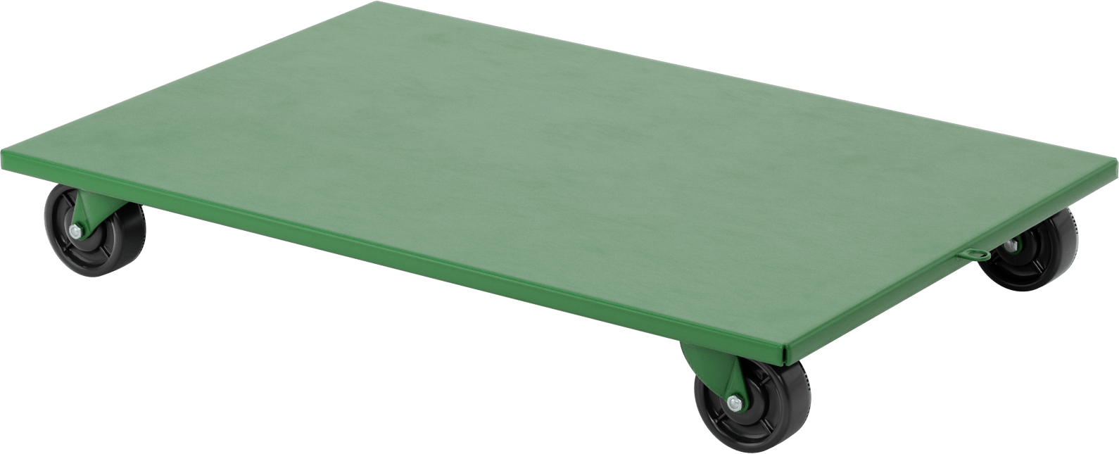 Katı Platformlu Çelik Taşıma Arabası, 1600 lbs. Kapasite, 36 inç Uzunluk x 24 inç Genişlik x 5-1/8 inç Yükseklik Platform