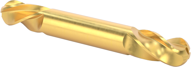 2 Freze Uçlu TiN Kaplamalı Karbür Uçlu Freze, Bilyalı Uç, 4 Kanallı, 5/16" Freze Çapı, 2-1/2" Toplam Uzunluk