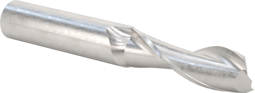 Ahşap için Freze Ucu, Sunta ve Kontrplak, Karbür, Yukarı Doğru Çıkarma, 1/2" Kesim Çapı, 1-5/8" Kesme Uzunluğu
