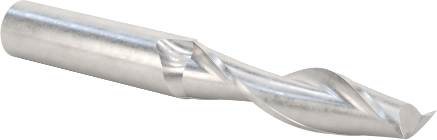 Ahşap için Freze Ucu, Sunta ve Kontrplak, Karbür, Yukarı Doğru Çıkarma, 1/2" Kesim Çapı, 2-1/8" Kesim Uzunluğu