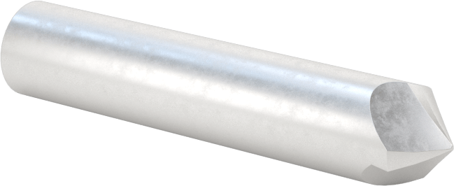 Pürüzsüz Yüzeyli Yüksek Hızlı Çelik Havşa, Perçinler için, 100 Derece, 1/4" Gövde Çapı