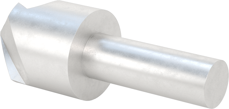 Pürüzsüz Yüzeyli Yüksek Hızlı Çelik Havşa, Perçinler için, 100 Derece, 1-1/4" Gövde Çapı