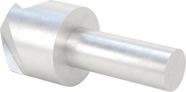 Pürüzsüz Yüzeyli Yüksek Hızlı Çelik Havşa, Perçinler için, 100 Derece, 1-1/2" Gövde Çapı