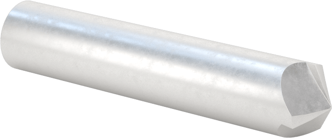 Pürüzsüz Yüzeyli Yüksek Hızlı Çelik Havşa, Perçinler için, 120 Derece, 1/4" Gövde Çapı