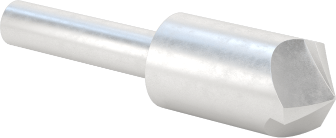 Pürüzsüz Yüzeyli Yüksek Hızlı Çelik Havşa, Perçinler için, 120 Derece, 1/2" gövde çapı