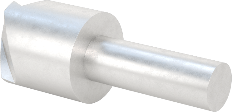 Pürüzsüz Yüzeyli Yüksek Hızlı Çelik Havşa, Perçinler için, 120 Derece, 1-1/4" Gövde Çapı