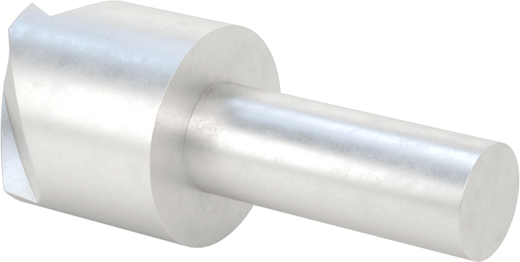 Pürüzsüz Yüzeyli Yüksek Hızlı Çelik Havşa, Perçinler için, 120 Derece, 1-1/2" Gövde Çapı