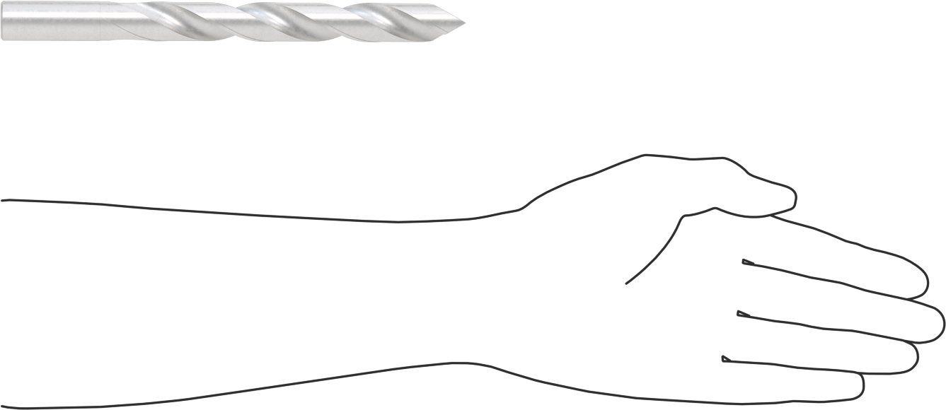Plastik için Matkap Ucu, 17,5 mm Boyut