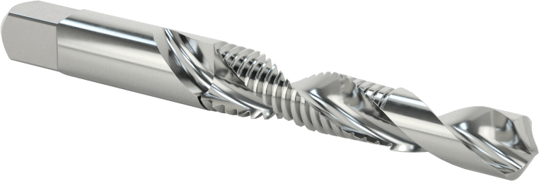 Yüksek Hızlı Çelik Matkap Kılavuzu, M8 x 1,25 mm Diş Boyutu