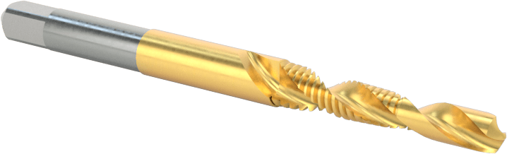 Yüksek Hızlı Çelik Matkap Kılavuzu, TiN Kaplamalı, M4 x 0,7 mm Diş Boyutu