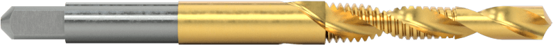Yüksek Hızlı Çelik Matkap Kılavuzu, TiN Kaplamalı, M4 x 0,7 mm Diş Boyutu