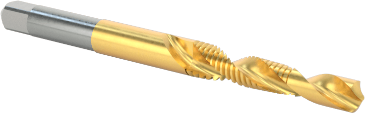 Yüksek Hızlı Çelik Matkap Kılavuzu, TiN Kaplamalı, M5 x 0,8 mm Diş Boyutu