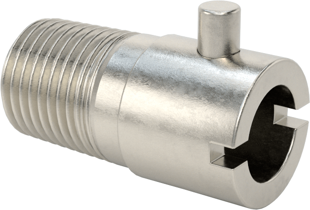 Termokupl ve RTD Bayonet Adaptörü, 1/8 NPT Erkek, 7/8" Uzunluk
