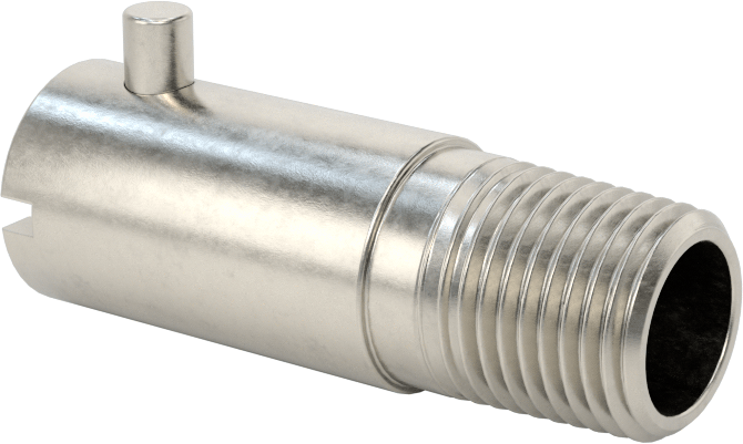 Termokupl ve RTD Bayonet Adaptörü, 1/8 NPT Erkek, 1-1/4" Uzunluk