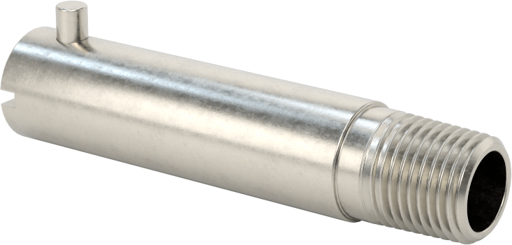 Termokupl ve RTD Bayonet Adaptörü, 1/8 NPT Erkek, 2" Uzunluk