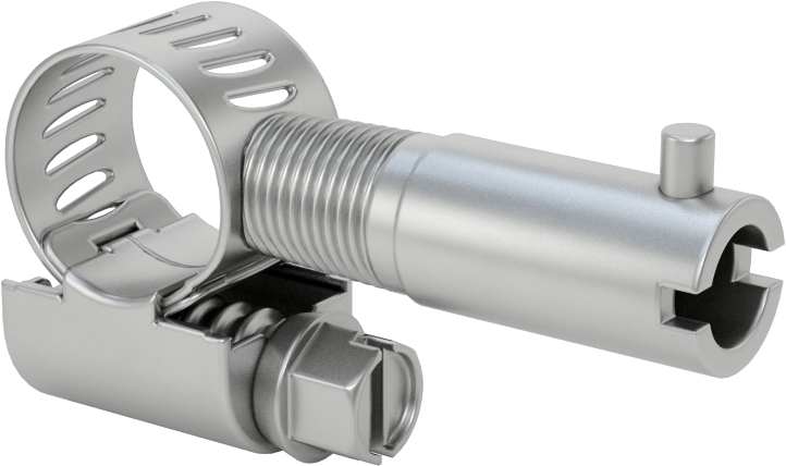 Termokupl ve RTD Bayonet Adaptörü, Sonsuz Tahrikli Kelepçe, 1/2“ ila 7/8” Kelepçe İç Çapı