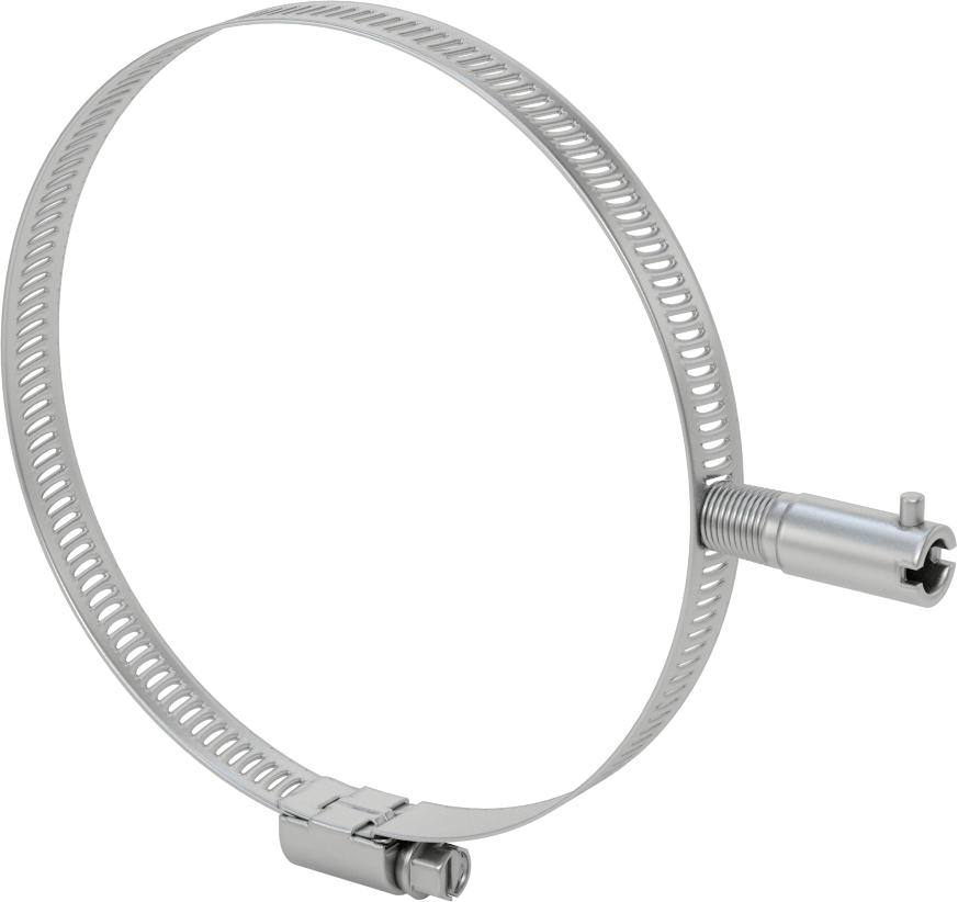 Termokupl ve RTD Bayonet Adaptörü, Sonsuz Tahrikli Kelepçe, 4-5/16“ ila 5-1/4” Kelepçe İç Çapı