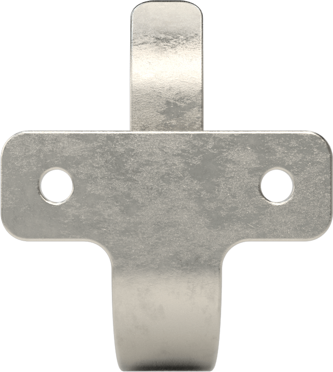 Ağır Hizmet Tipi Asma Kancası, Duvara Montaj, 1-3/4“ Genişlik x 2-1/4” Yükseklik x 1-1/2" Derinlik Toplam
