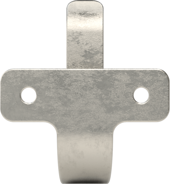 Ağır Hizmet Tipi Asma Kancası, Duvara Montaj, 2-3/8“ Genişlik x 2-7/8” Yükseklik x 1-7/8" Derinlik Toplam