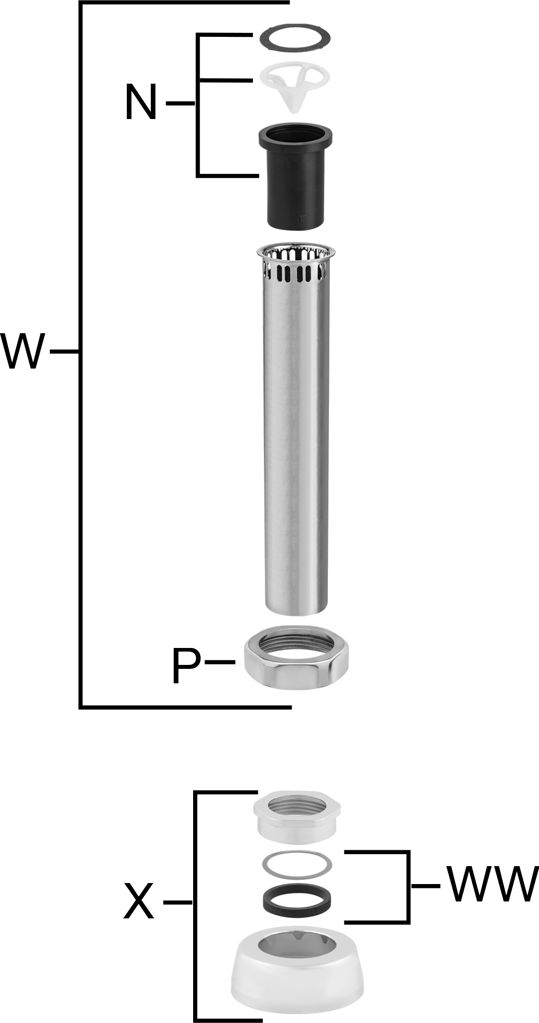 Model Numarası Vbf-5 Sloan Sifon Valfi için 1-1/2" Conta Seti