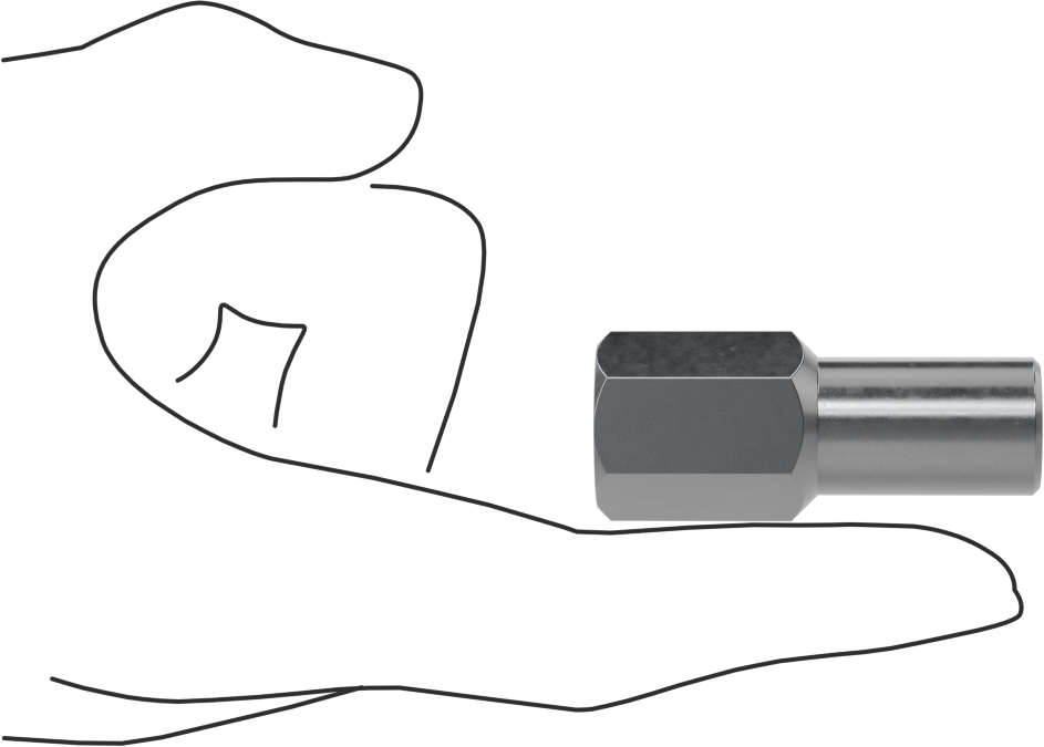 Dış Tutamaklı Çıkarıcı, 3/8"(9 mm) Dış Çap