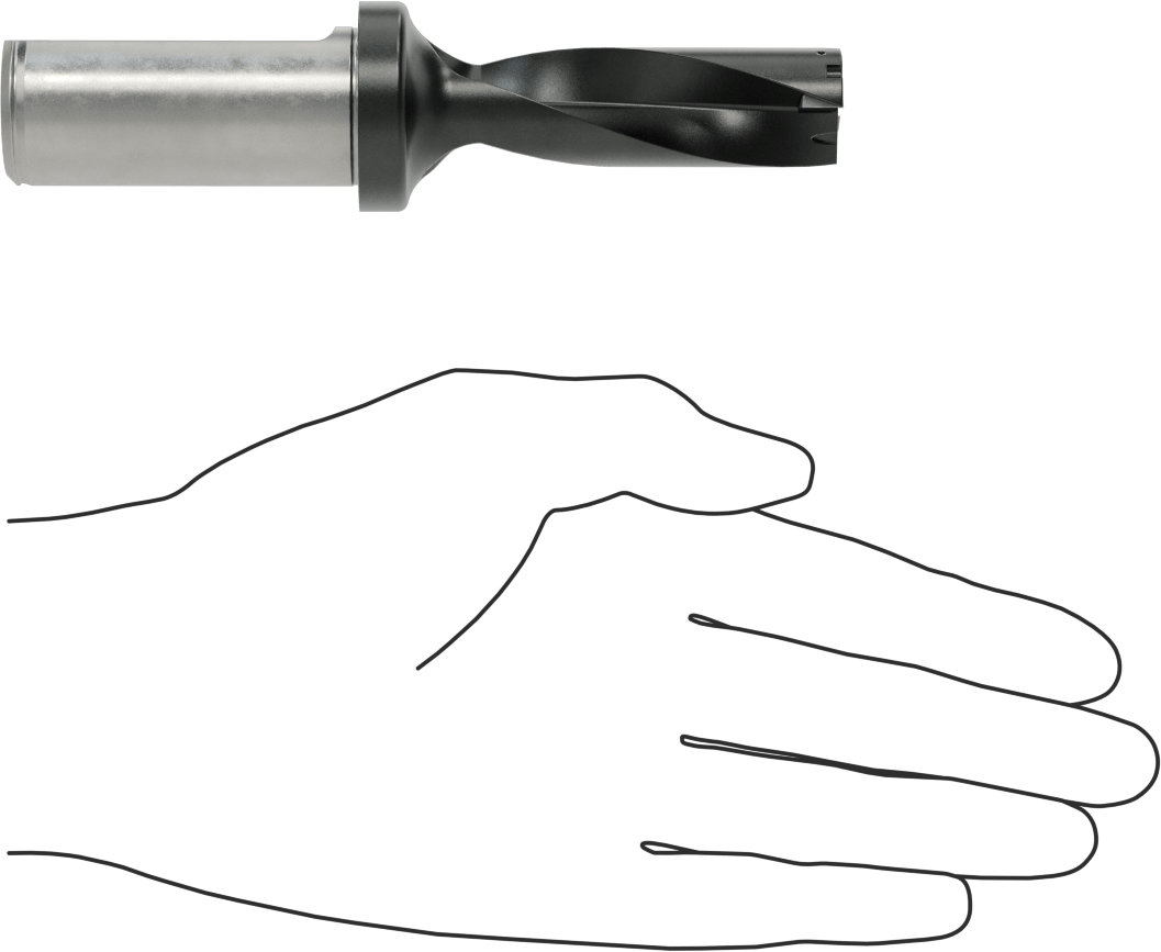 Karbür Uçlu Matkap Ucu, 3/4" Boyut, 5-1/4" Toplam Uzunluk