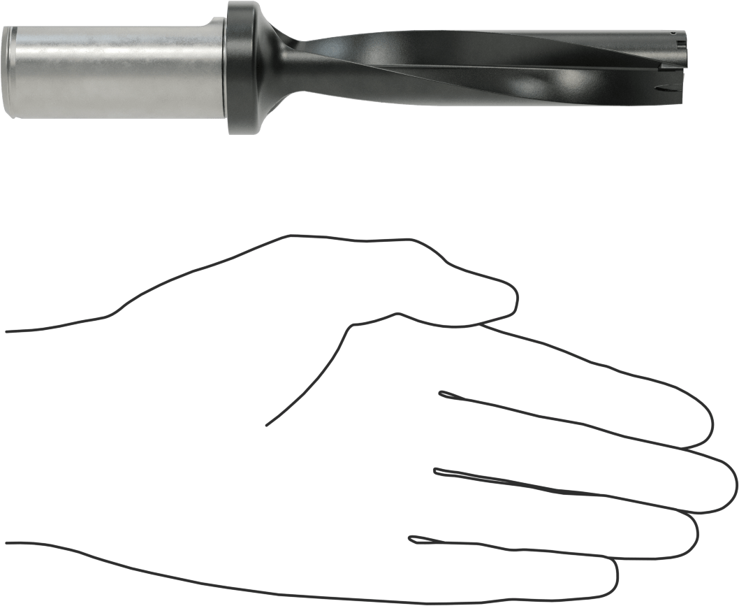 Karbür Uçlu Matkap Ucu, 3/4" Boyut, 6-3/4" Toplam Uzunluk